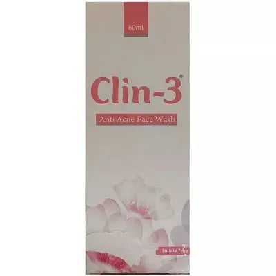 Clin 3 Anti Acne Face Wash - Classic Derma 