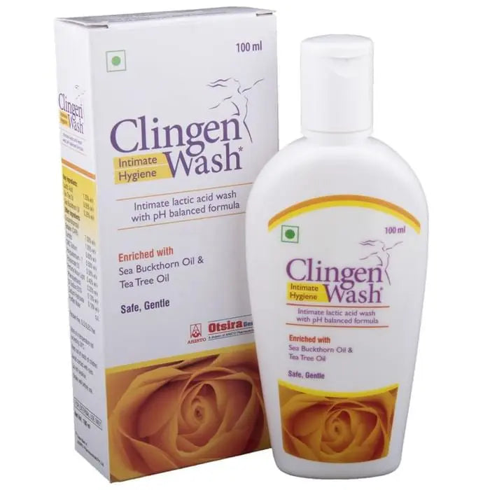 Clingen Women Intimate Hygiene Lactic Acid Wash with pH Balanced Formula | Safe & Gentle - Classic Derma 