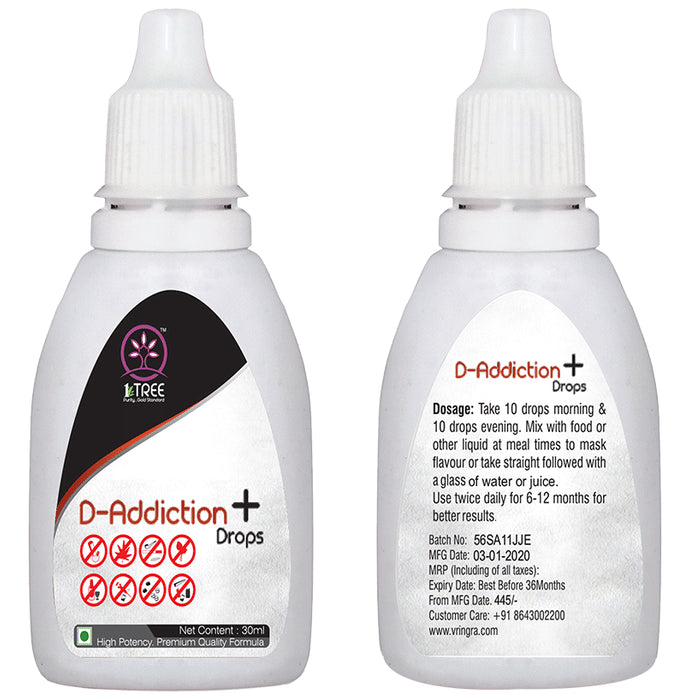 1 Tree Combo Pack of D-Addiction Powder 200gm & D-Addiction+Drops 30ml