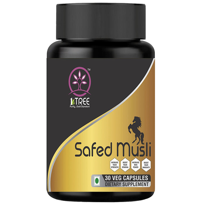 1 Tree Safed Musli Veg Capsule - Classic Derma