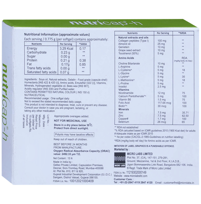 Nutricap-H Softgel Capsule