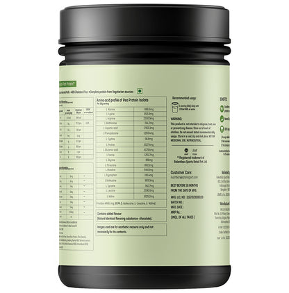 Azani Active Nutrition Active Plant Protein 100% Natural Vegan Superblend Unflavored