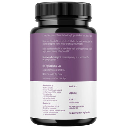 Azani Active Nutrition Biotin 10000mcg Vegetarian Capsule