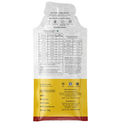 Azani Active Nutrition Instant Energy Gel Sachet (32gm Each)