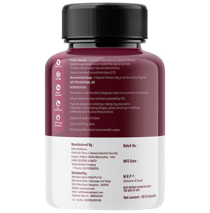 Azani Active Nutrition Lean Natural Weight Loss Vegetarian Capsule