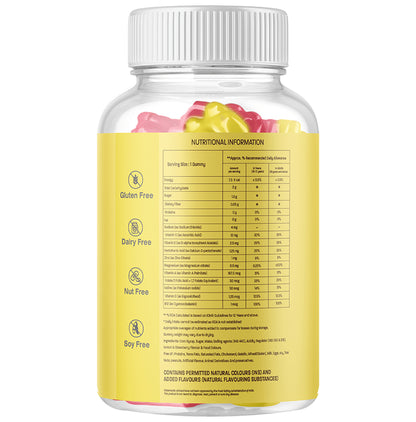 Azani Active Nutrition Multivitamins & Minerals Vegan Gummies Strawberry and Lemon