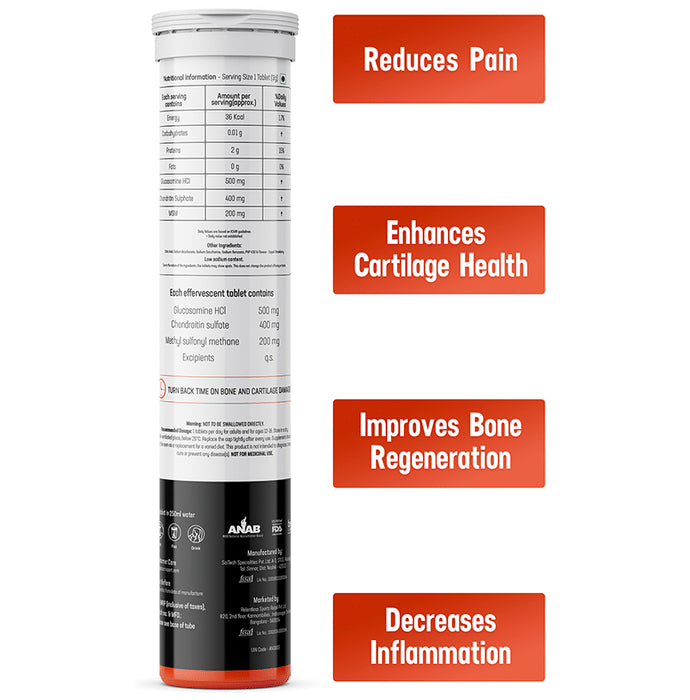 Azani Active Nutrition Muscle & Bone Effervescent Tablet (15 Each) Strawberry