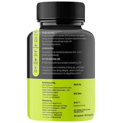 Azani Active Nutrition Rage Natural Testosterone Booster Capsule