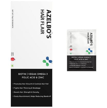 Azelbo's Hair Flair Sachet (7.5gm X 30 Each ) Apple - Classic Derma