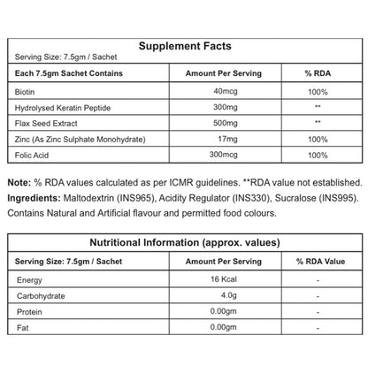 Azelbo's Hair Flair Sachet (7.5gm X 30 Each ) Apple