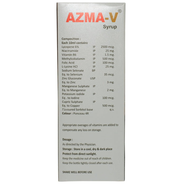 Azma-V Syrup Sugar Free