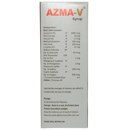 Azma-V Syrup Sugar Free