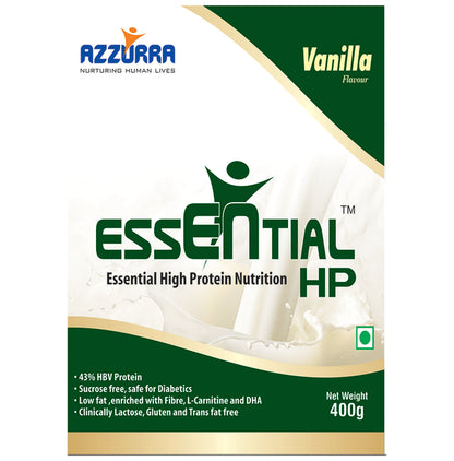 Azzurra Essential High Protein Nutrition with L-Creatine & DHA | Flavour Powder Vanilla