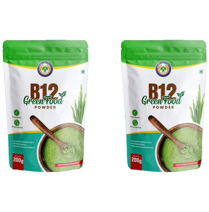 B12 Green Food B 12 Green Food Powder (200gm Each) - Classic Derma