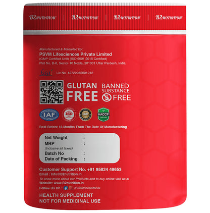 B2 Nutrition Super Human Intense Pre-Workout Powder (250gm Each) Fruit Punch