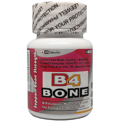 B4 Bone Mineral Density (BMD), Osteoporosis & Bone Strength Vitamins Supplement Softgel Capsule - Classic Derma