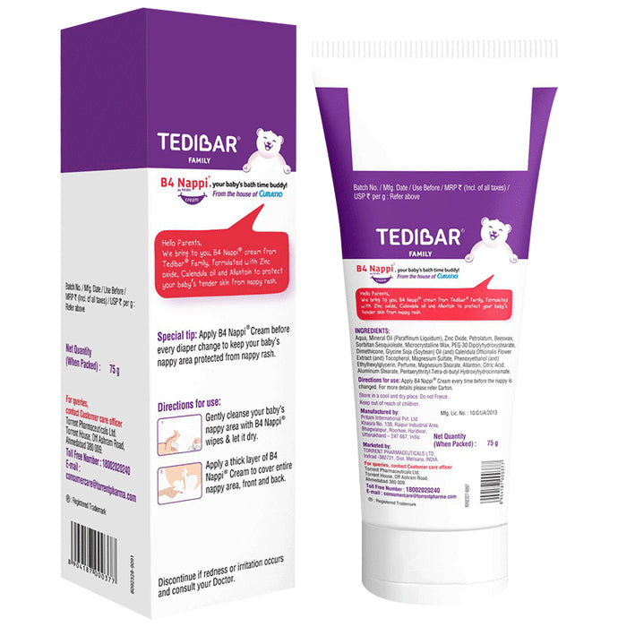 B4 Nappi Cream with Calendula Oil & Allantoin | For Baby's Tender Skin