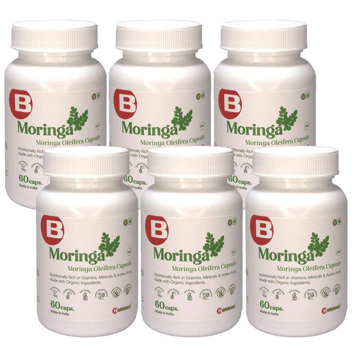 Bableez Moringa Extract Supplement Capsule 900mg | Organic Superfood | Immunity Booster | Antioxidant | (60 Each) - Classic Derma