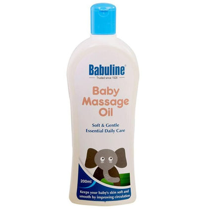 Babuline Baby Massage Oil for Relaxing Massage, Healthy and Strong Bones Made with 100% Natural Ingredients, Suitable for All Skin Types, Vitamin E, No Parabens Oil - Classic Derma