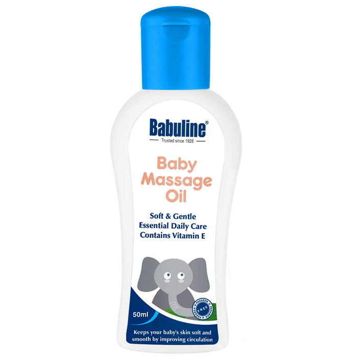 Babuline Baby Massage Oil for Relaxing Massage, Healthy and Strong Bones Made with 100% Natural Ingredients, Suitable for All Skin Types, Vitamin E, No Parabens Oil - Classic Derma
