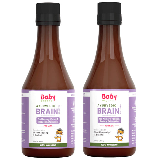 Baby Organo Ayurvedic Brain Booster Shankhpushpi Syrup (200ml Each) - Classic Derma