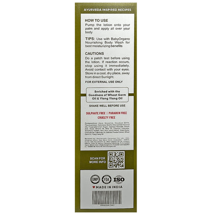 Baby Organo Combo Pack of Gentle Baby Wash 200ml, Nourishing Baby Lotion 200ml & Soothing Baby Massage Oil 100ml