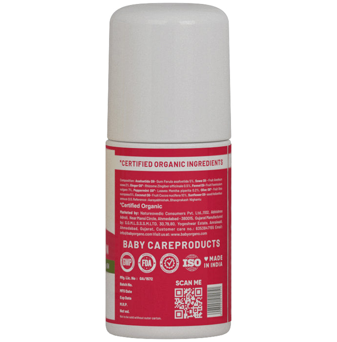 Baby Organo Combo Pack of Swarnaprashan (15ml), Hing Roll On (40ml) & Cold Relief Roll On (40ml)