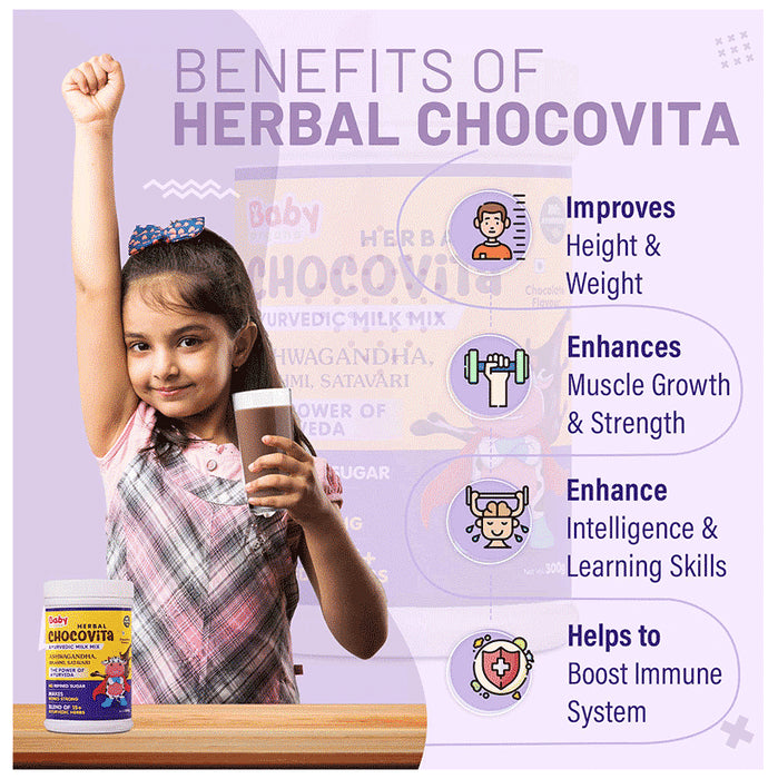 Baby Organo Herbal Chocovita Kids Granules for 1+ Years