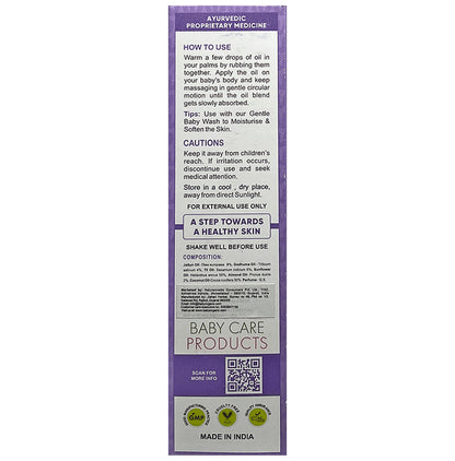 Baby Organo Soothing Baby Massage Oil (100ml Each) Wheat Germ Oil & Olive Oil