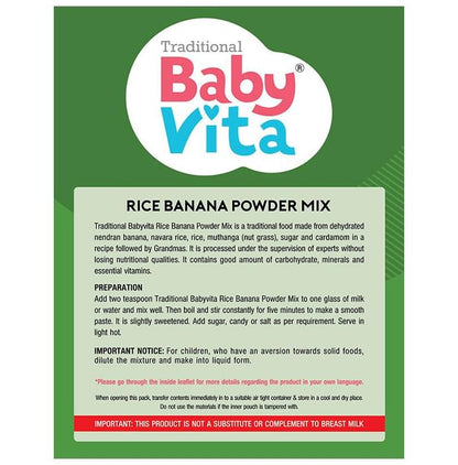 Baby Vita Rice Banana Powder Mix