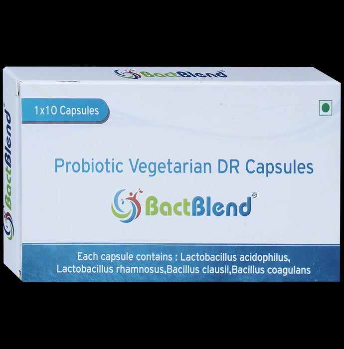 Bactblend Probiotic Vegetarian DR Capsules for Gut Health