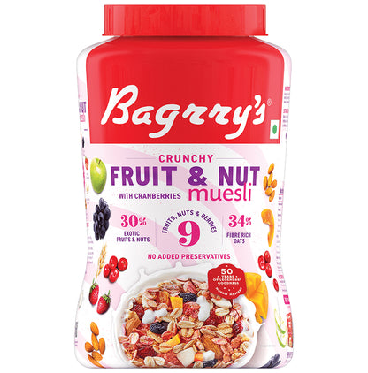Bagrry's Crunchy Fruit and Nut with Cranberries Muesli - Classic Derma
