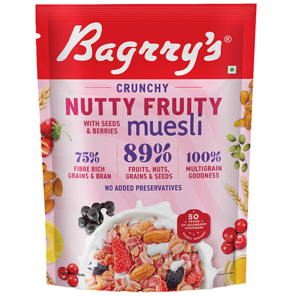 Bagrry's Crunchy Nutty Fruity with Seeds & Berries Muesli - Classic Derma