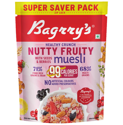 Bagrry's Crunchy Nutty Fruity with Seeds & Berries Muesli - Classic Derma