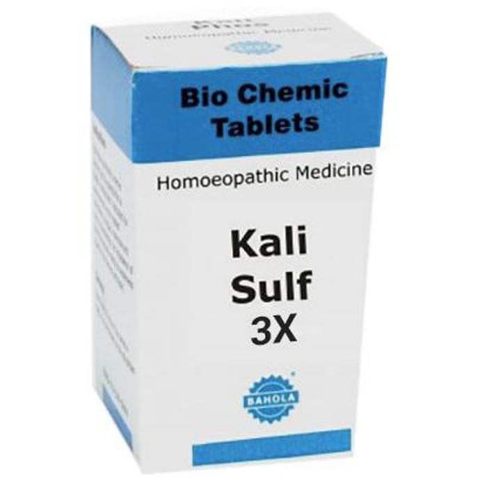 Bahola Kali Sulf Biochemic Tablet 3X - Classic Derma