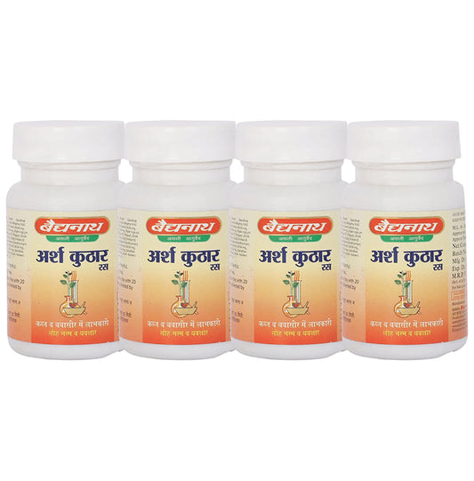 Baidyanath (Jhansi) Arshkuthar Ras Tablet (40 Each) - Classic Derma