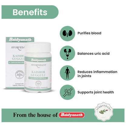 Baidyanath (Jhansi) Ayurvedant Kaishor Guggulu Tablet