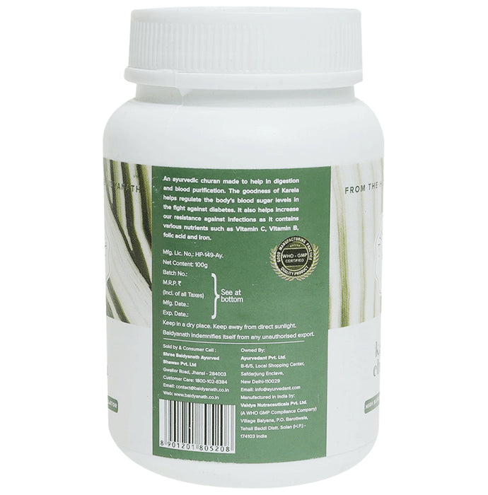 Baidyanath (Jhansi) Ayurvedant Karela Churna