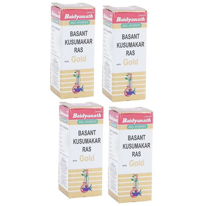 Baidyanath (Jhansi) Basant Kusumakar Ras with Gold Tablet (50 Each) - Classic Derma