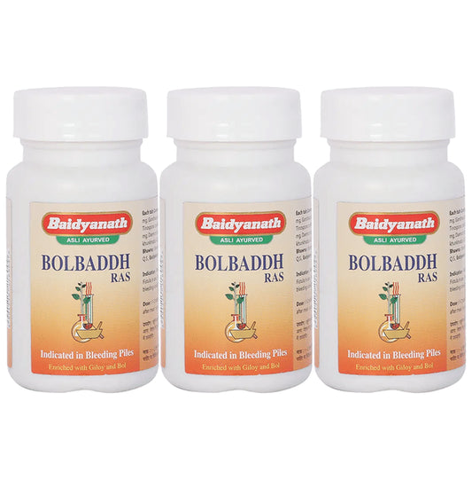 Baidyanath (Jhansi) Bolbaddh Ras Tablets (80 Each) - Classic Derma