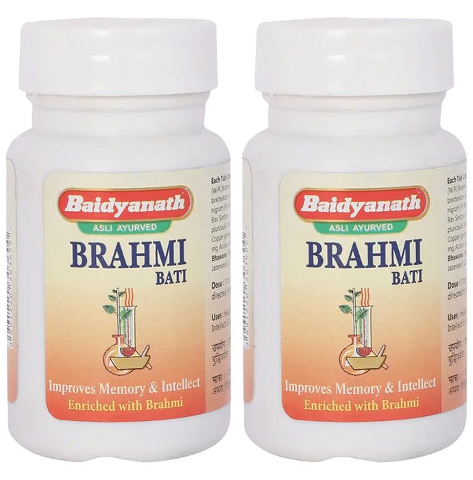 Baidyanath (Jhansi) Brahmi Bati Tablet (80 Each) - Classic Derma