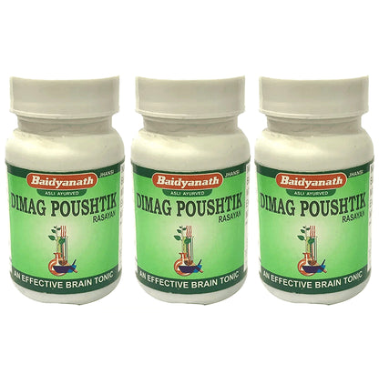 Baidyanath (Jhansi) Dimag Poushtik Rasayan Tablet (50 Each) - Classic Derma