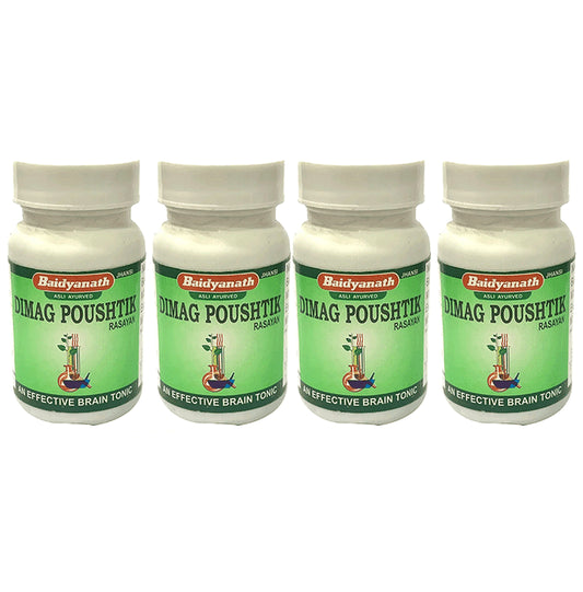 Baidyanath (Jhansi) Dimag Poushtik Rasayan Tablet (50 Each) - Classic Derma