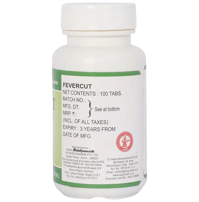 Baidyanath (Jhansi) Fevercut Tablet (100 Each)