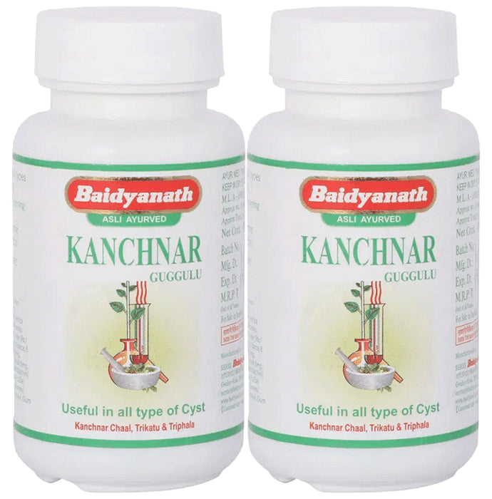 Baidyanath (Jhansi) Kanchnar Guggulu Tablet (80 Each) - Classic Derma
