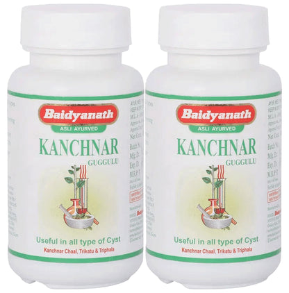 Baidyanath (Jhansi) Kanchnar Guggulu Tablet (80 Each) - Classic Derma