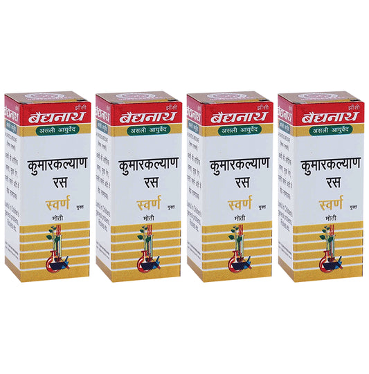 Baidyanath (Jhansi) Kumarkalyan Ras with Gold Pearl Tablet (10 Each) - Classic Derma