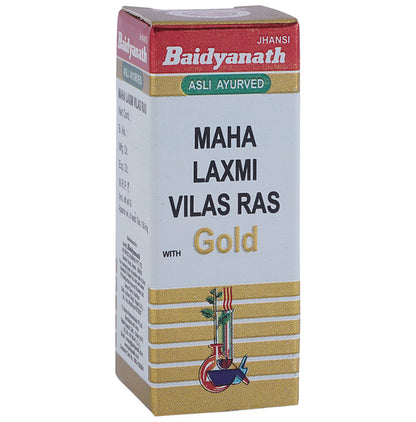 Baidyanath (Jhansi) Maha Laxmi Vilas Ras with Gold Tablet - Classic Derma