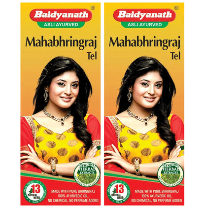 Baidyanath (Jhansi) Mahabhringraj Tel (50ml Each) - Classic Derma