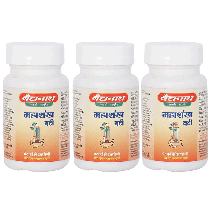 Baidyanath (Jhansi) Mahashankh Bati Tablet (40 Each) - Classic Derma